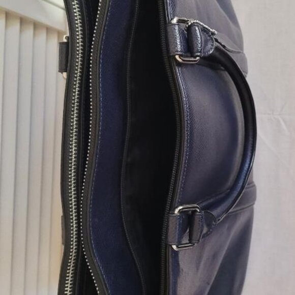 COACH Authentic Metropolitan Laptop Bag - Navy Blue - Picture 5 of 10